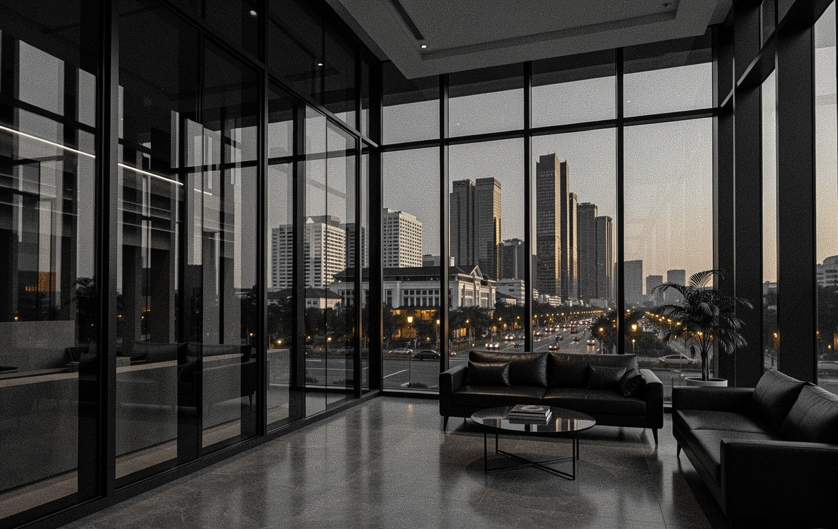 Jakarta Financial District at Dusk